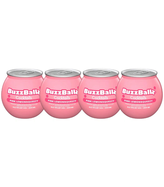 Buzzballz Pink Lemonsqueezy Pre-Mixed Cocktails | The Barrel Tap