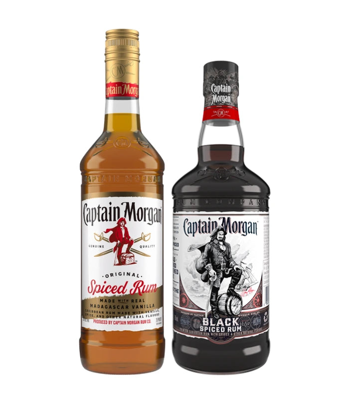 Captain Morgan Spiced Rum & Black Spiced Rum Bundle