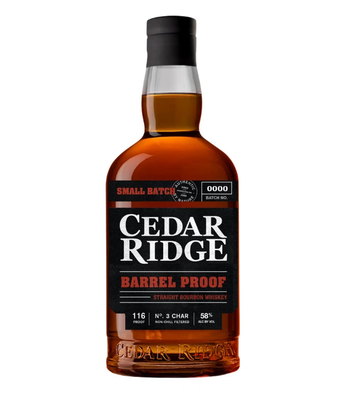 Cedar Ridge Barrel Proof Straight Bourbon Whiskeyのボトル画像