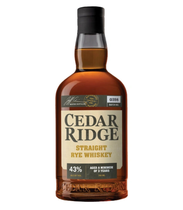 Cedar Ridge Straight Rye Whiskey | The Barrel Tap
