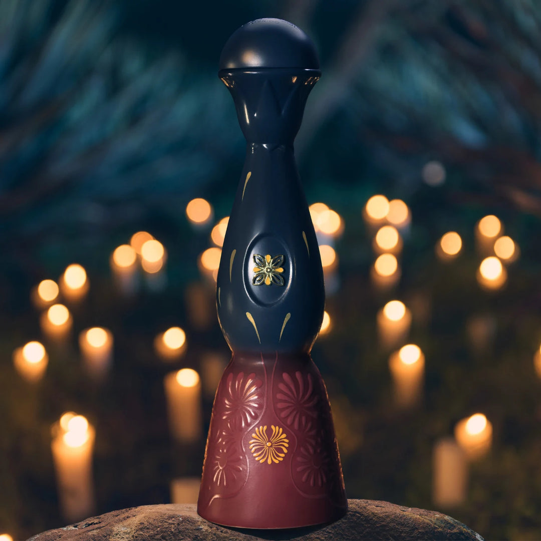 Clase Azul Dia De Muertos Trascender 2026 Limited Edition Anejo Tequila 1L bottle with a candle lit background