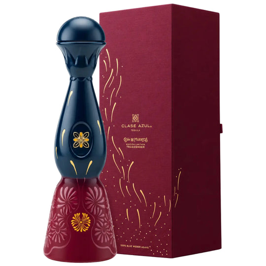 Clase Azul Dia De Los Muertos Trascender 2026 Limited Edition Anejo Tequila Bottle with its Clase Azul Dia De Los Muertos Trascender 2026 Limited Edition Anejo Tequila Box