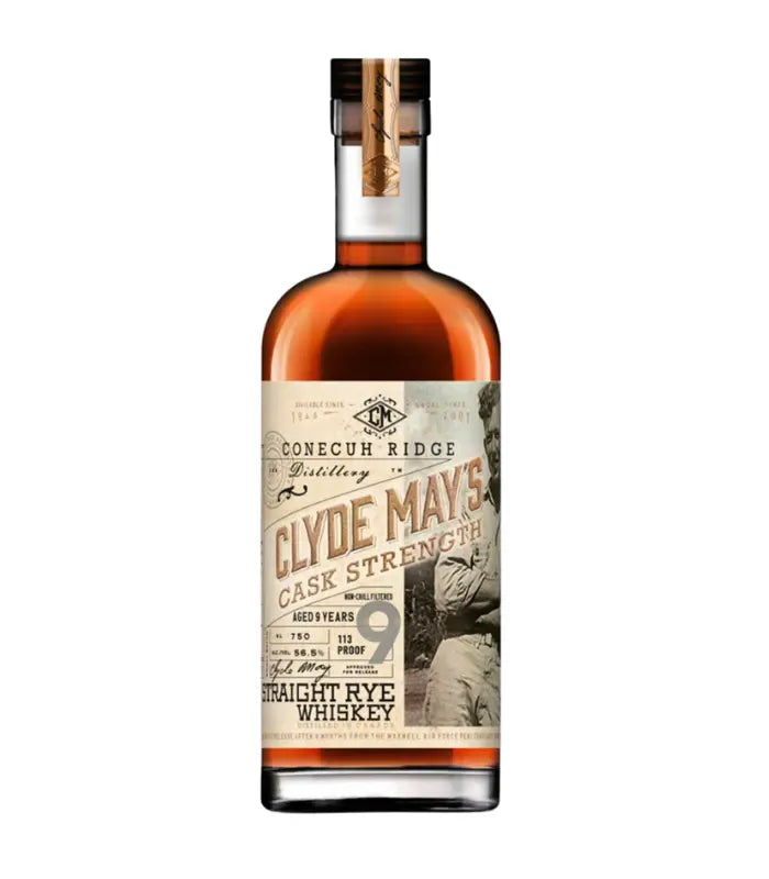 Clyde May's 9 Year Old Cask Strength Rye 750mL