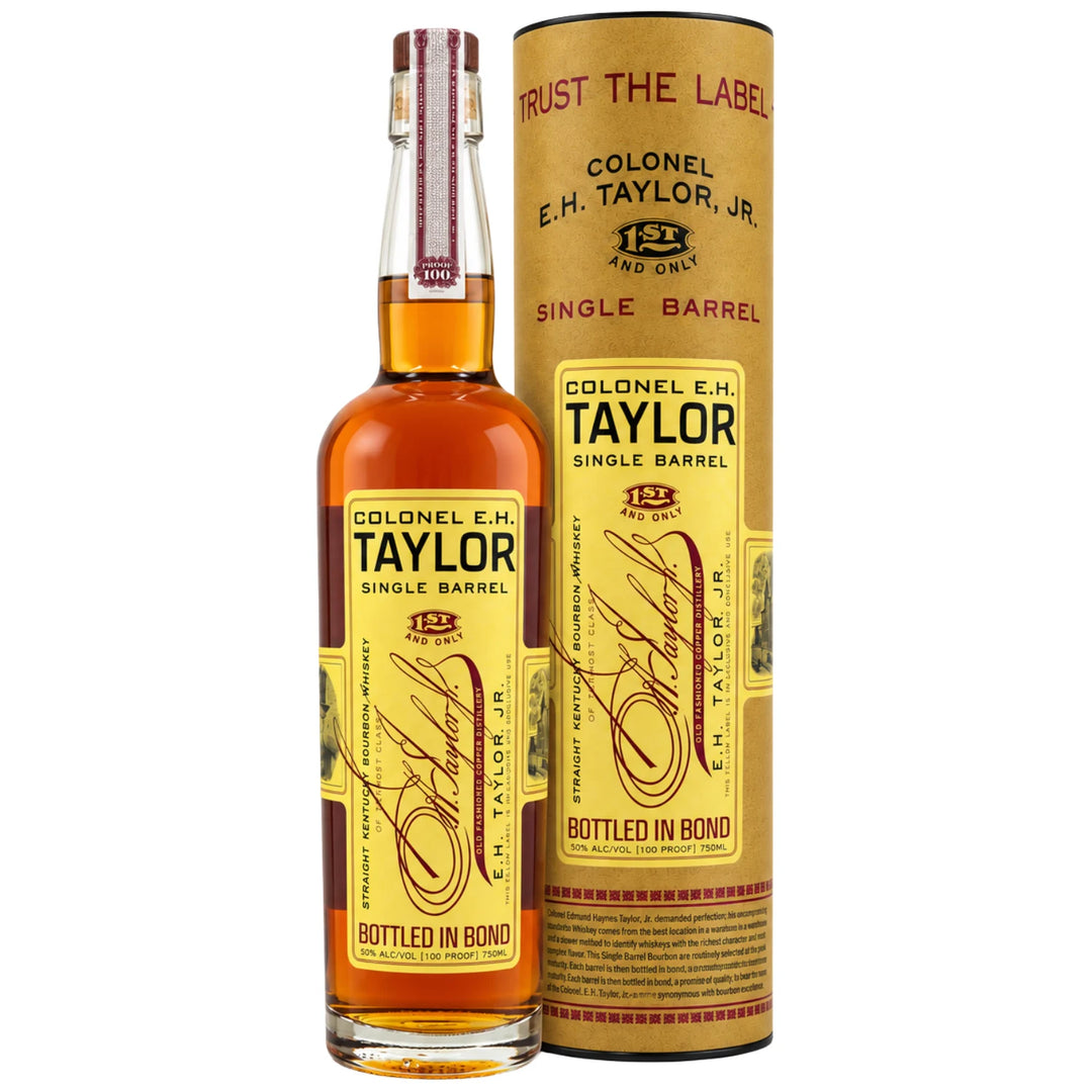 Bottle and Tube of Colonel E.H. Taylor, Jr. Single Barrel Bourbon 750mL