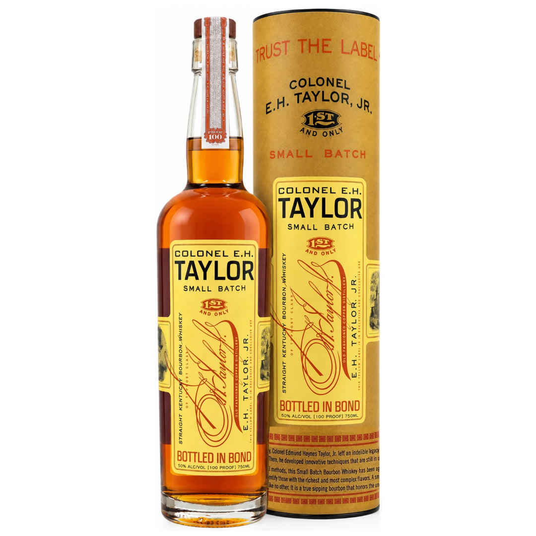 Bottle and Tube of Colonel E.H. Taylor, Jr. Small Batch Kentucky Straight Bourbon Whiskey