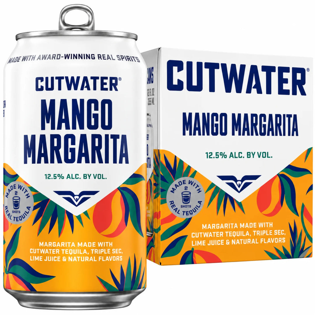 4 Pack and a Can of Cutwater Mango Margarita