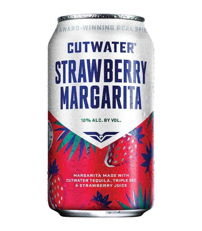 Buy Cutwater Strawberry Margarita 4 Pack Online - The Barrel Tap Online Liquor Delivered