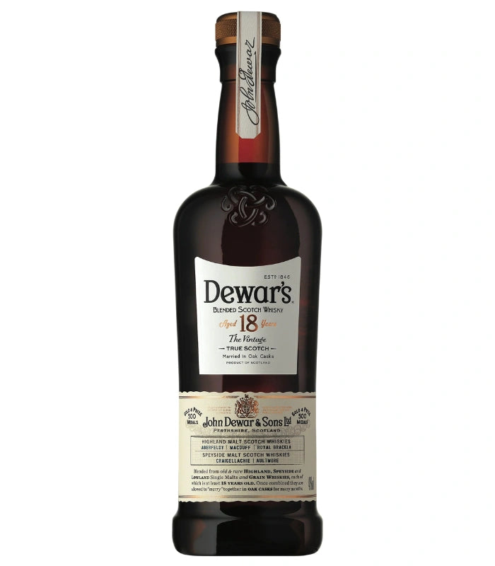Buy Dewar's 18 Year Old Blended Scotch Whisky 750mL Online - The Barrel Tap Online Liquor Delivered