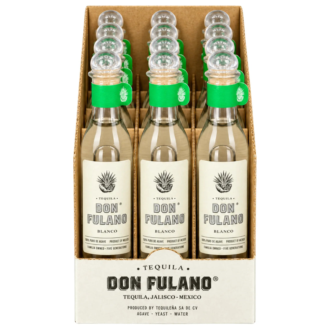 Box of 12 Don Fulano Blanco Tequila Miniature Bottles (50mL)