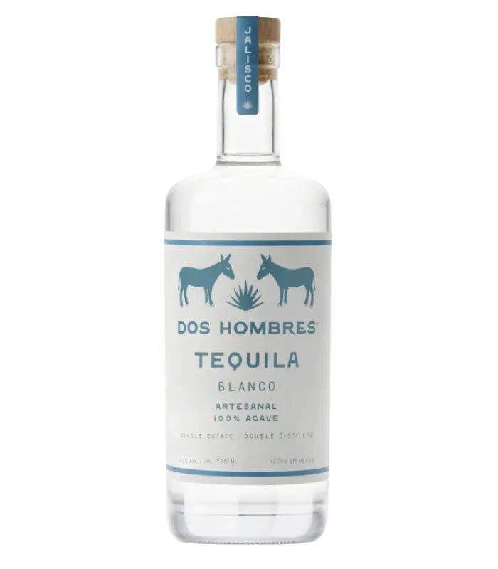 Dos Hombres Artesanal Tequila Blanco 750mL
