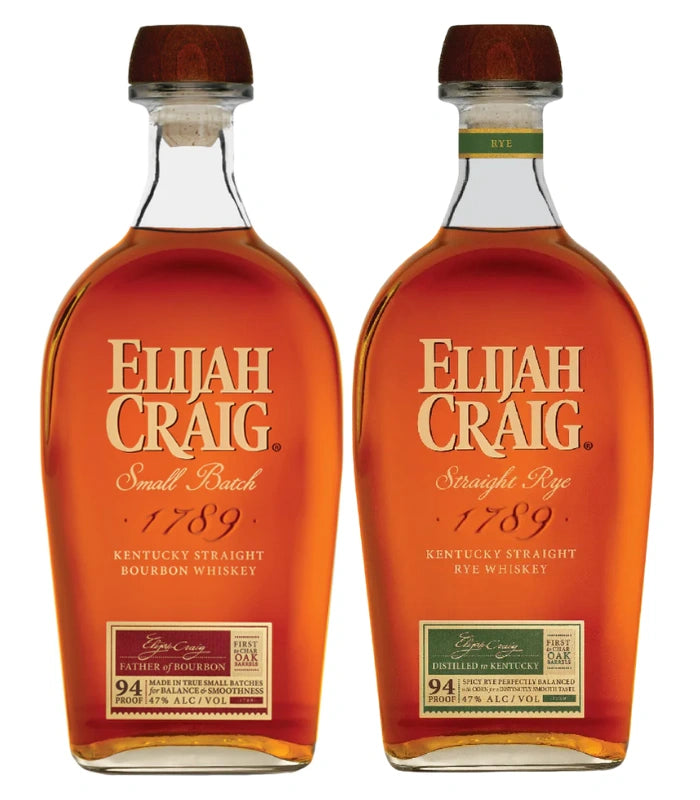 Buy Elijah Craig Bourbon & Rye Whiskey Bundle Online - The Barrel Tap Online Liquor Delivered