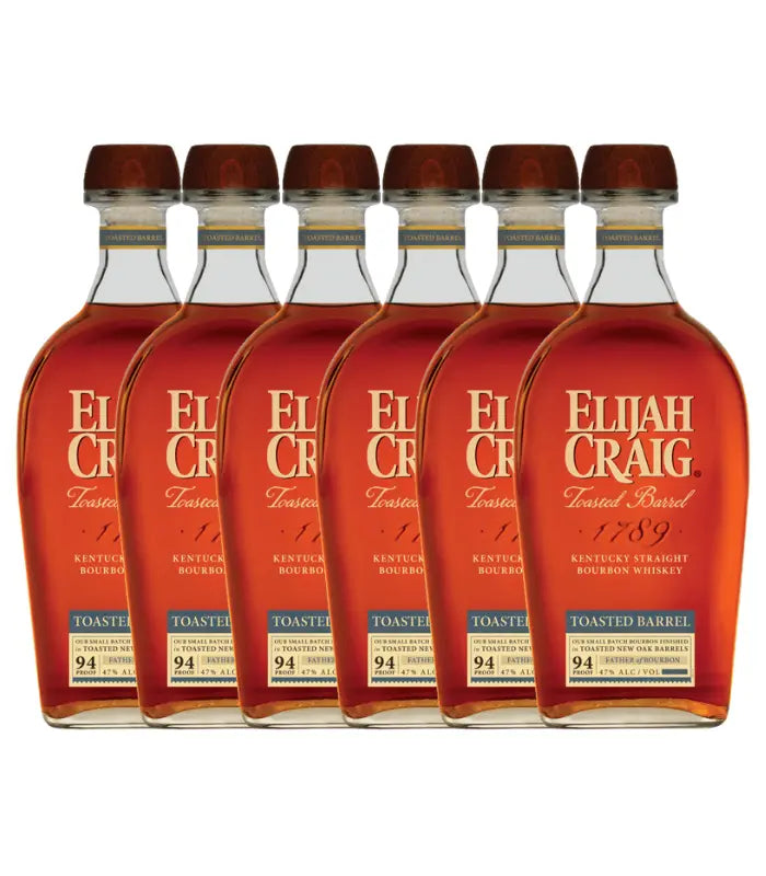 Elijah Craig Toasted Barrel Finish Bourbon Whiskey - 6 Pack
