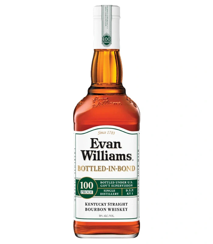 Buy Evan Williams Bottled In Bond 100 Proof White Label Bourbon Online - The Barrel Tap Online Liquor Delivered