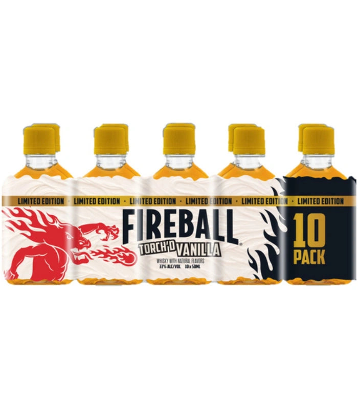 Fireball Torch'd Vanilla Whisky 10 Pack Shooters