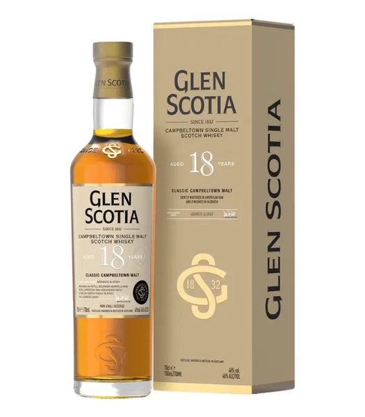 Glen Scotia 18年 シングルモルトウイスキー 700ml 未開栓 Glen Scotia 18 Year Old Single Malt Whisky | The Barrel Tap