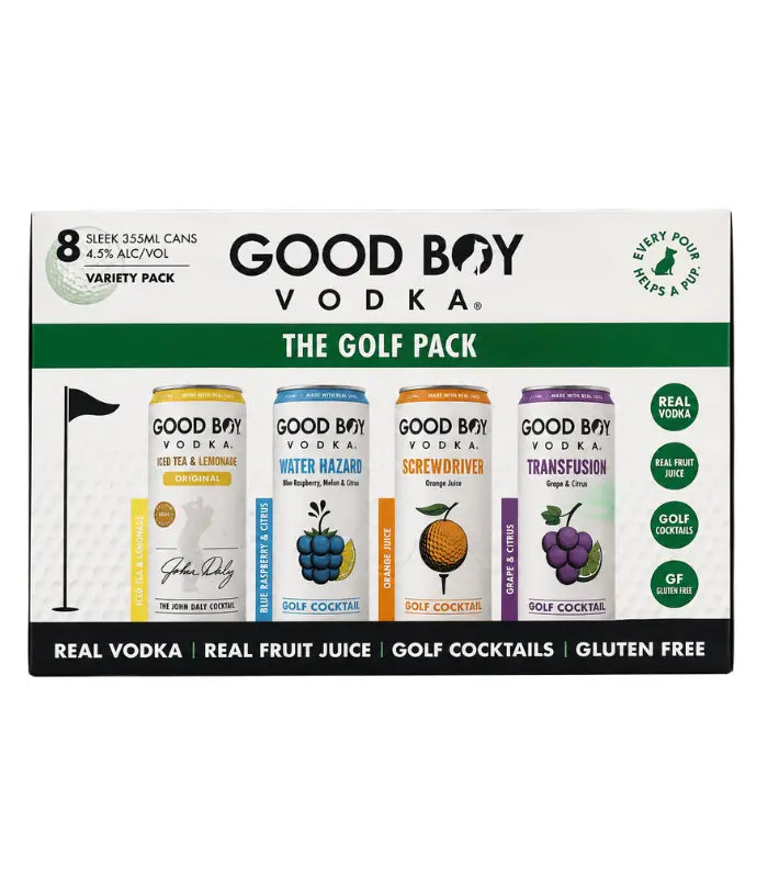 Good Boy Vodka Cocktail Golf Pack 8pk 12oz Can