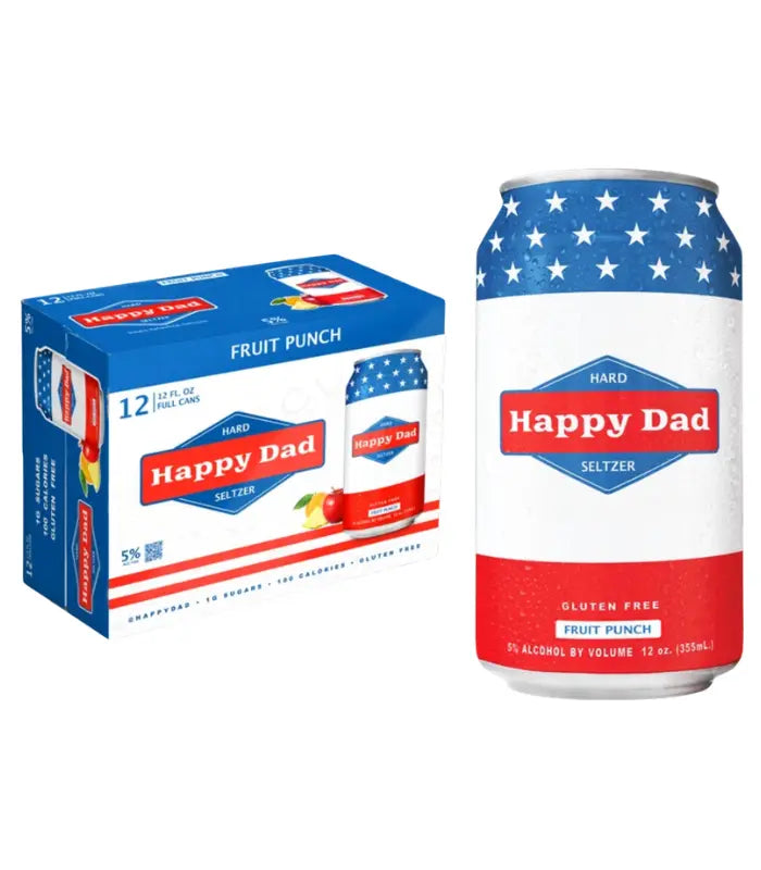 Happy Dad Hard Seltzer Fruit Punch 12 Pack