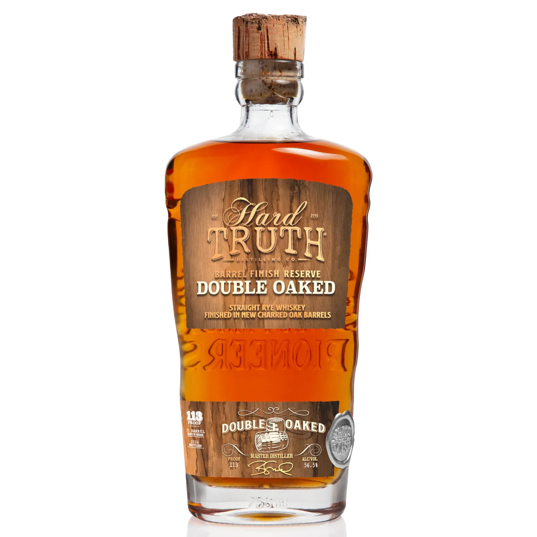 Bottle of Hard Truth Barrel Finish Reserve Double Oak Sweet Mash Rye 750mL