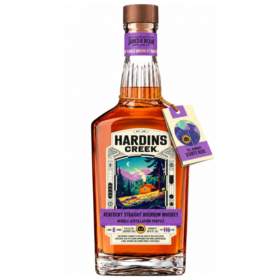 Bottle of Hardin's Creek 8 Year Middle Distillation Profile Straight Bourbon 700mL
