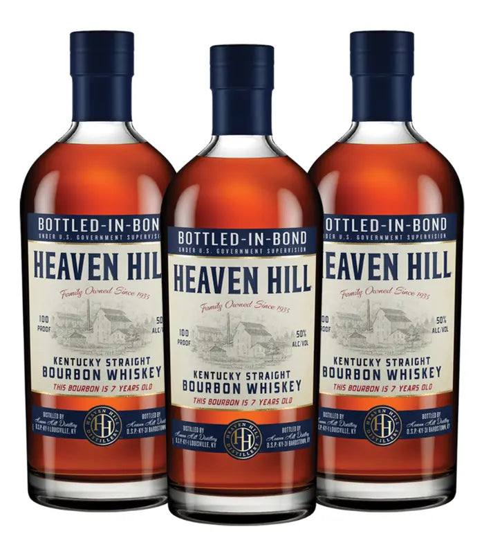 Heaven Hill Bottled In Bond 7 Year Old Bourbon 3-Pack