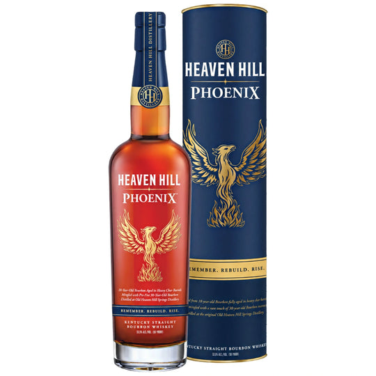 Heaven Hill Phoenix 18 Year Bourbon 30th Anniversary Commemorative Release Bottle and Tube