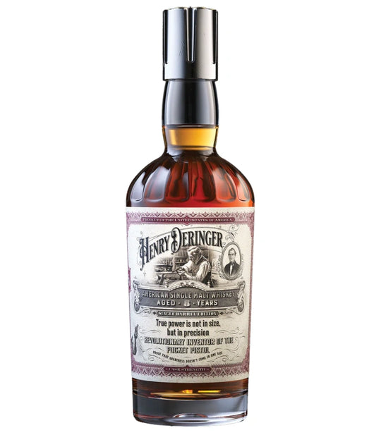 Henry Deringer 8 Year Single Barrel Cask Strength Single Malt Whiskey 750mL