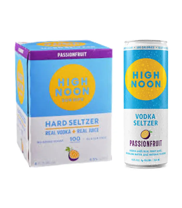 High Noon Vodka Seltzer Passionfruit 4-Pack