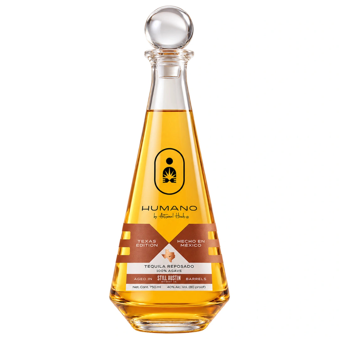 Bottle of Humano Texas Edition Aged in Still Austin Whiskey Barrels Tequila Reposado 750mL