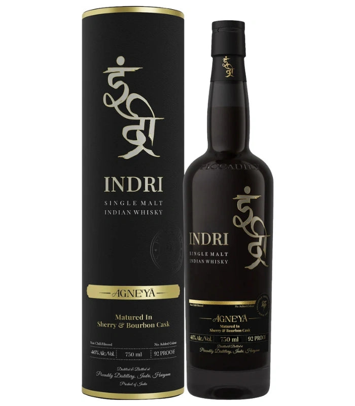 Indri Agneya Single Malt Indian Whisky 750mL