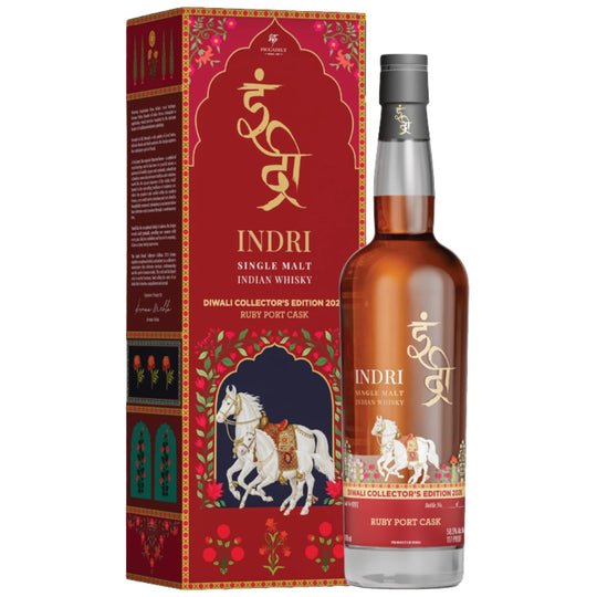 Indri Diwali Collector's Edition 2026 Indian Single Malt Whisky Bottle and Box