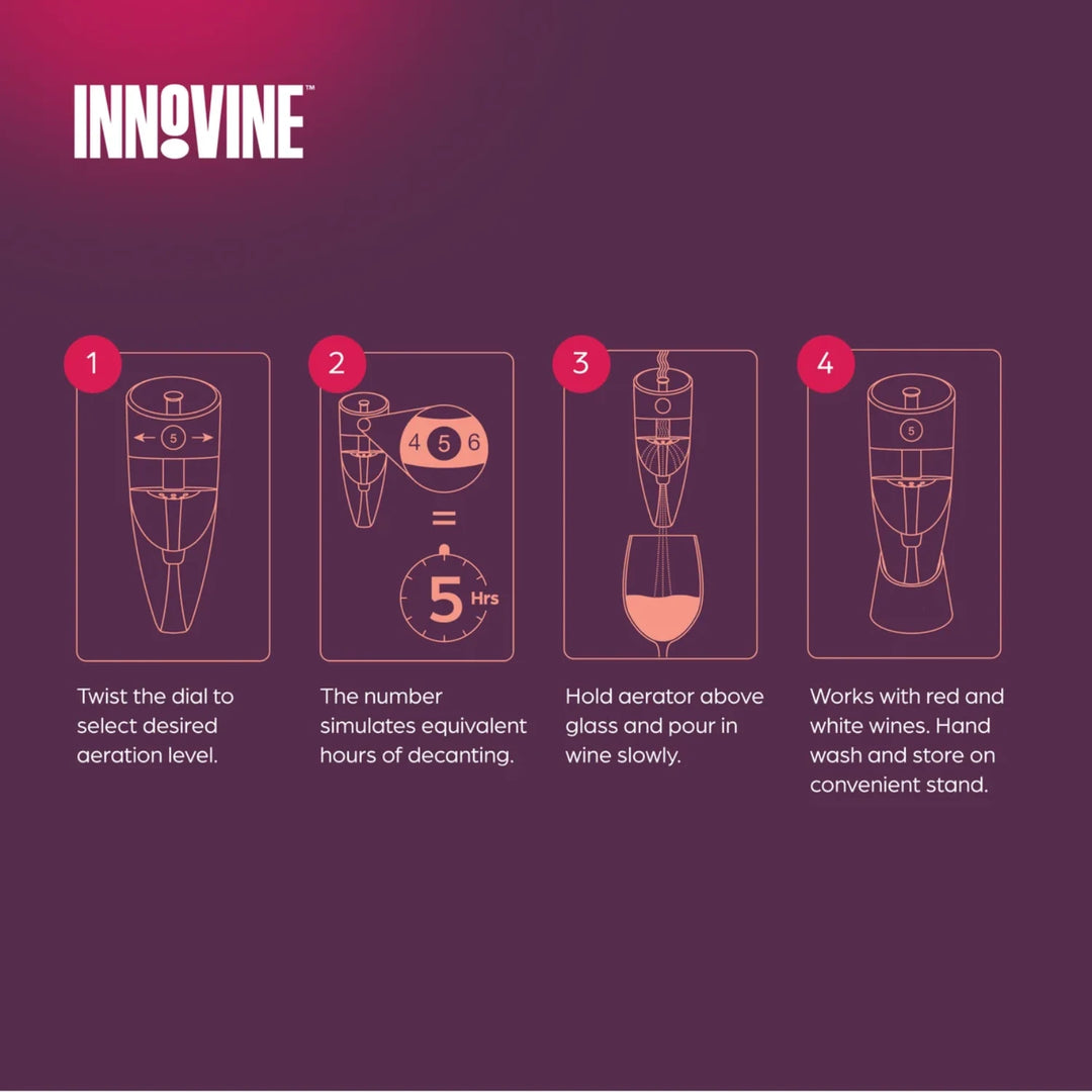 Innovine Adjustable Wine Aerator Instructions