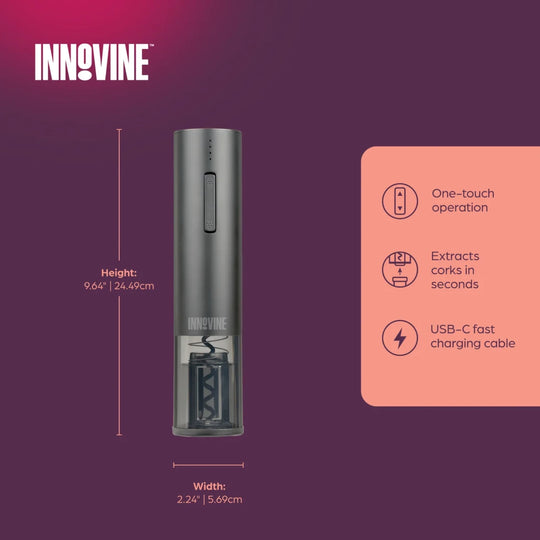 Innovine Electric Corkscrew with Foil Cutter Size