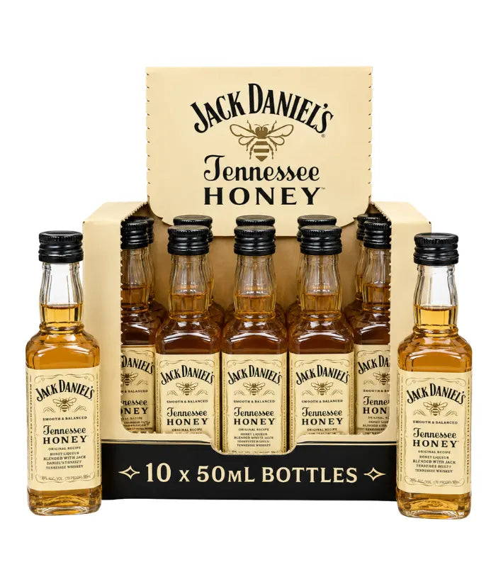 Jack Daniel Tennessee Honey Whiskey 50mL 10 Pack