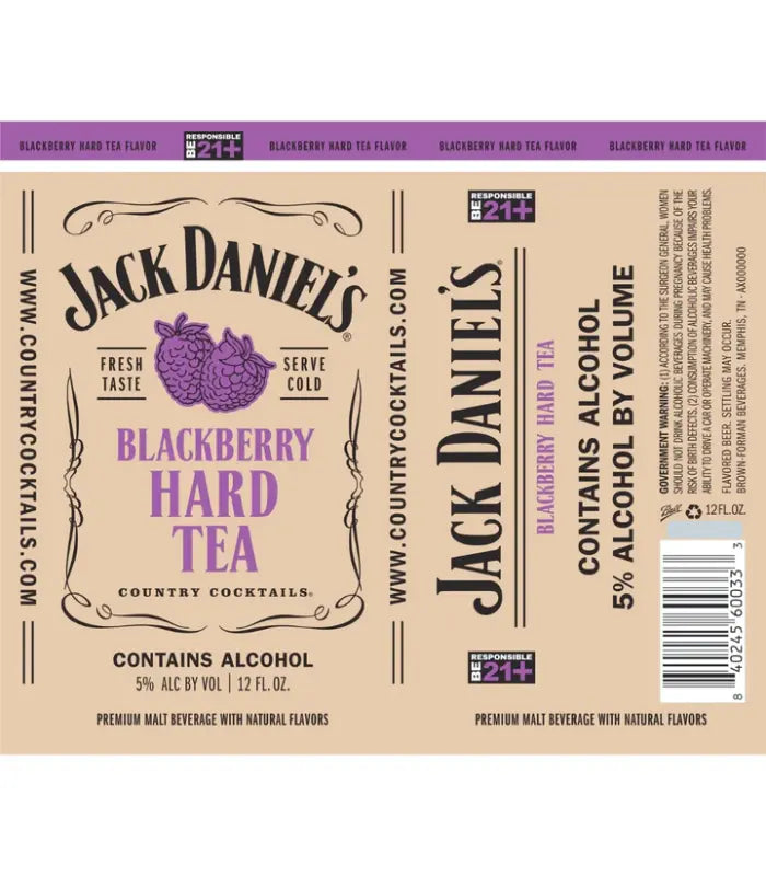 Jack Daniel's Country Cocktails Blackberry Hard Tea