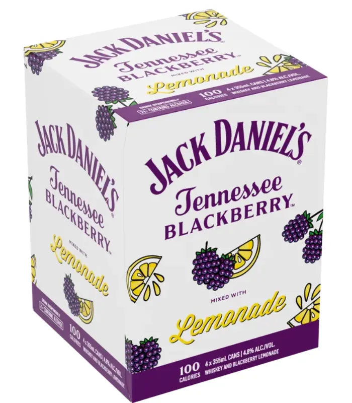 Jack Daniel's Tennessee Blackberry & Lemonade 4-Pack Cans