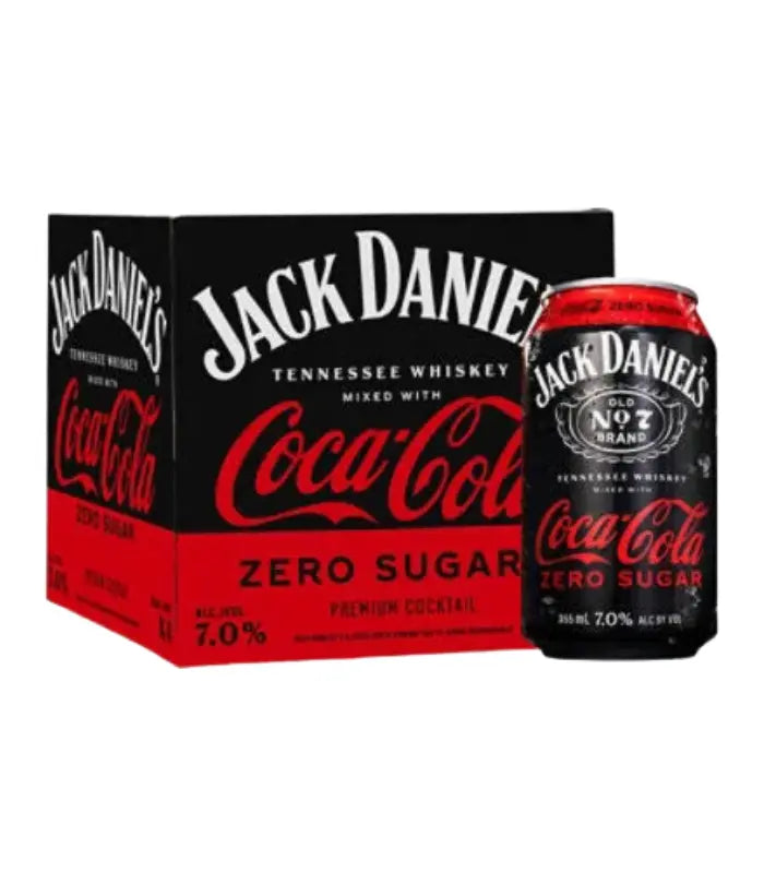 Jack Daniel's Zero Sugar Coca-Cola RTD 4 Pack Cans | The Barrel Tap