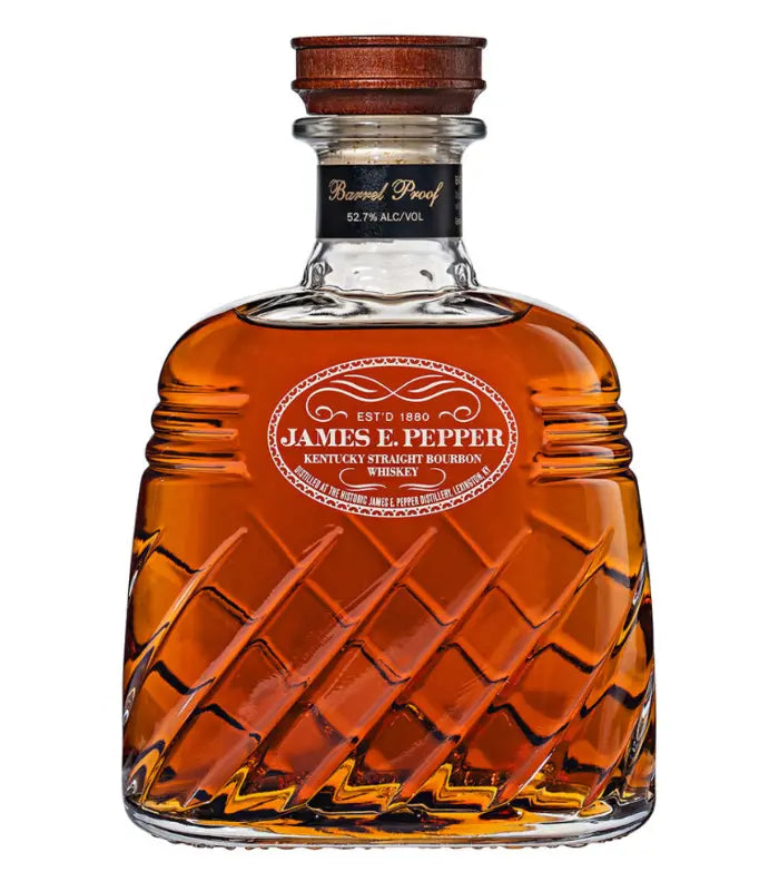 James E. Pepper Decanter Barrel Proof Straight Bourbon 750mL