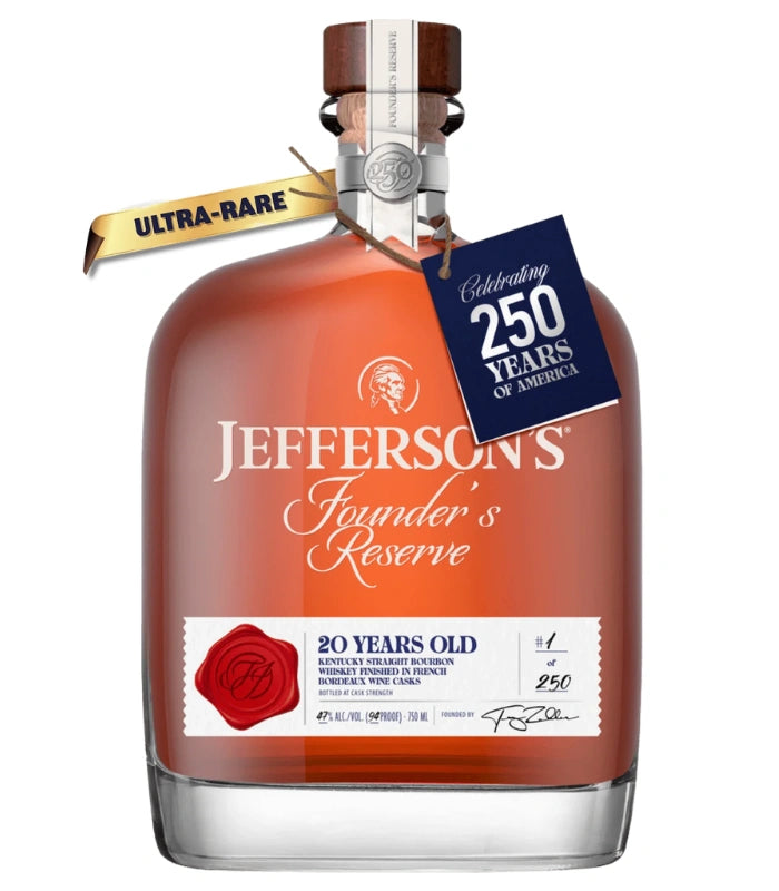 Jefferson's Founder's Reserve 20 Year Kentucky Straight Bourbon 750mL