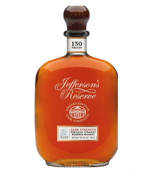 Jefferson's Reserve 8 Year Old Cask Strength Bourbon bottle