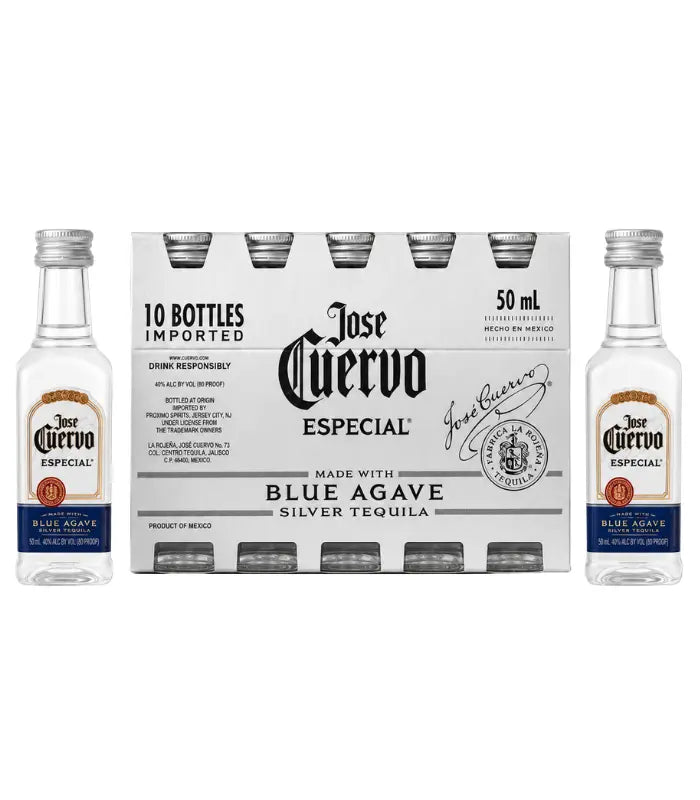 Jose Cuervo Especial Silver Tequila 50mL 10 Pack