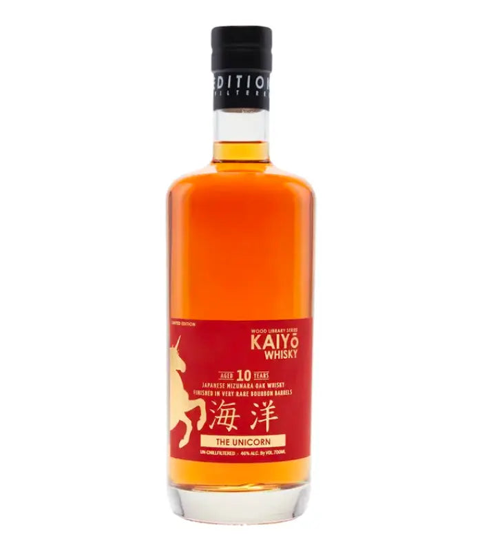 Kaiyo 10 Year Old The Unicorn Japanese Mizunara Oak Whisky Very Rare Bourbon Barrel Finish 700mL