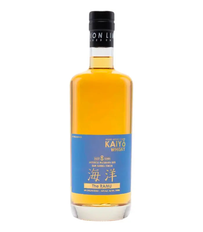 Kaiyo 8 Year Old The Ramu Japanese Mizunara Oak Rum Barrel Finish Whisky 700mL