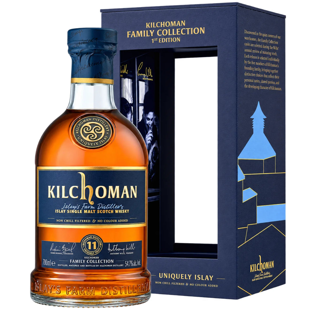 Kilchoman Family Collection 11 Year Single Malt Scotch Whisky 1st Edition Bottle and Box