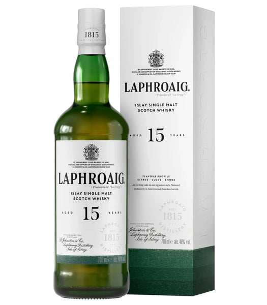 月*熊様 LAPHROAIG 15年 シングルモルトウイスキー 750ml Laphroaig 15 Year Islay Single Malt Scotch Whisky | The Barrel Tap
