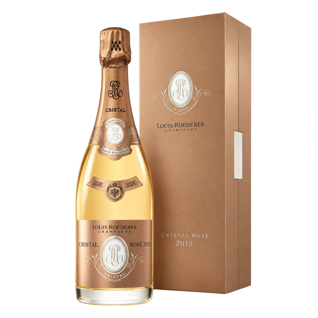Bottle of Louis Roederer Cristal Rose 2015 750mL