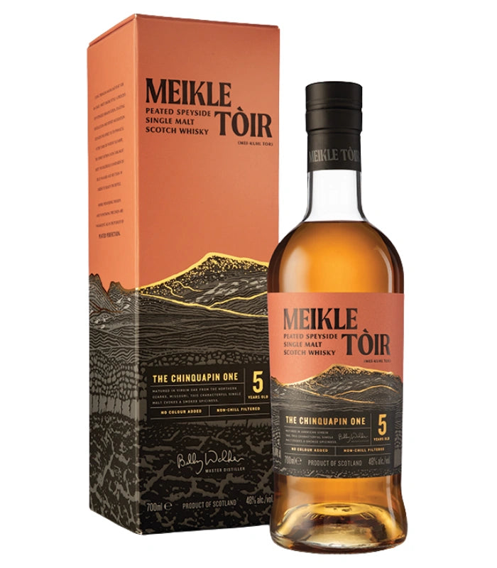 Meikle Toir The Chinquapin One 5 Year Peated Single Malt Scotch Whisky 700mL