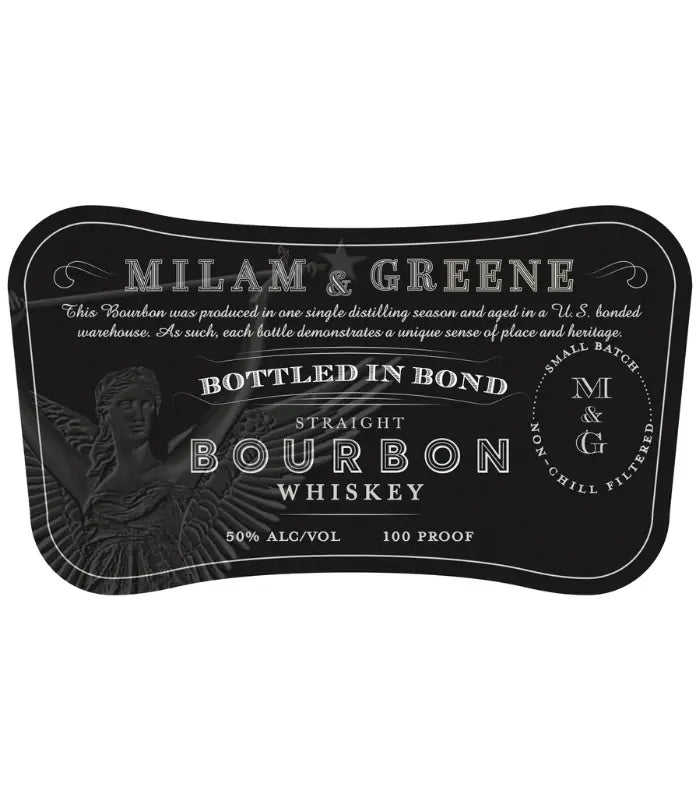 Milam & Greene Bottled in Bond Straight Bourbon Whiskey 750mL