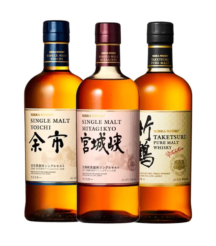 NIKKA WHISKY MIYAGIKYO 700ml 2本セット Nikka Yochi, Miyagikyo & Taketsuru Whisky Bundle – The Barrel Tap