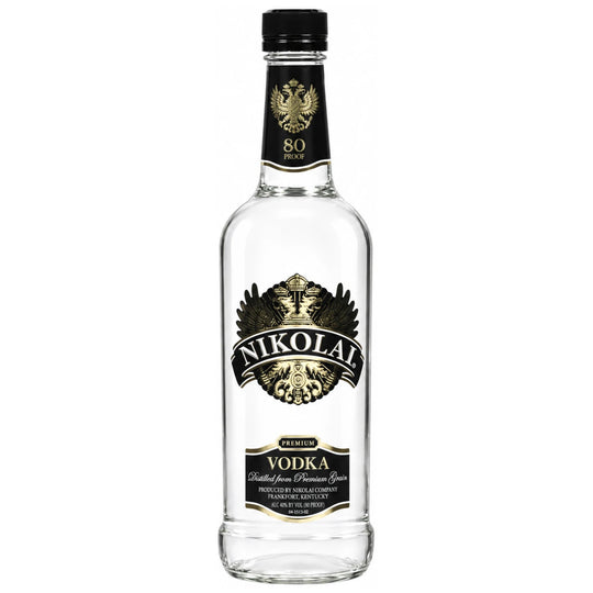 Bottle of Nikolai Premium Vodka 750mL