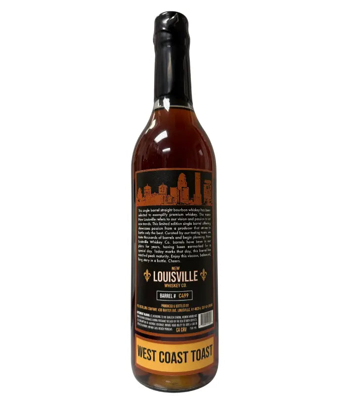 Nulu New Louisville Whiskey Co. 8 Year Bourbon 'West Coast Toast' 128.4 Proof